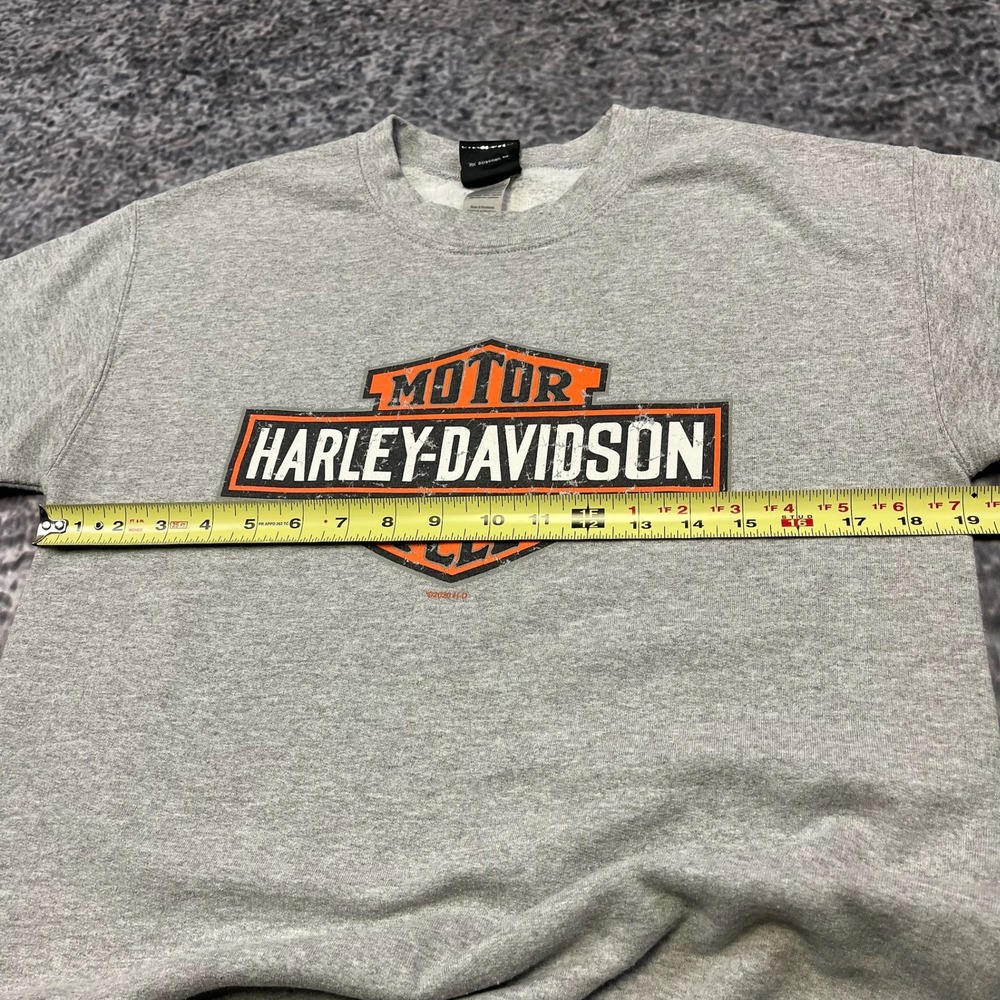 Harley Davidson Crewneck Sweatshirt Mens Small gray Biker Logo Graphic - Picture 8 of 11